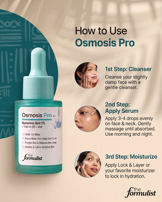 Osmosis Pro | Hyaluronic Acid 2% + Vitamin B5 + Aloe leaf extract